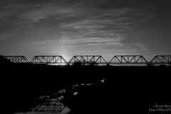 Old Train Bridge Sunset at Virginia
