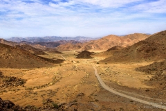 Richtersveld Lanscape with 4x4 dirt road